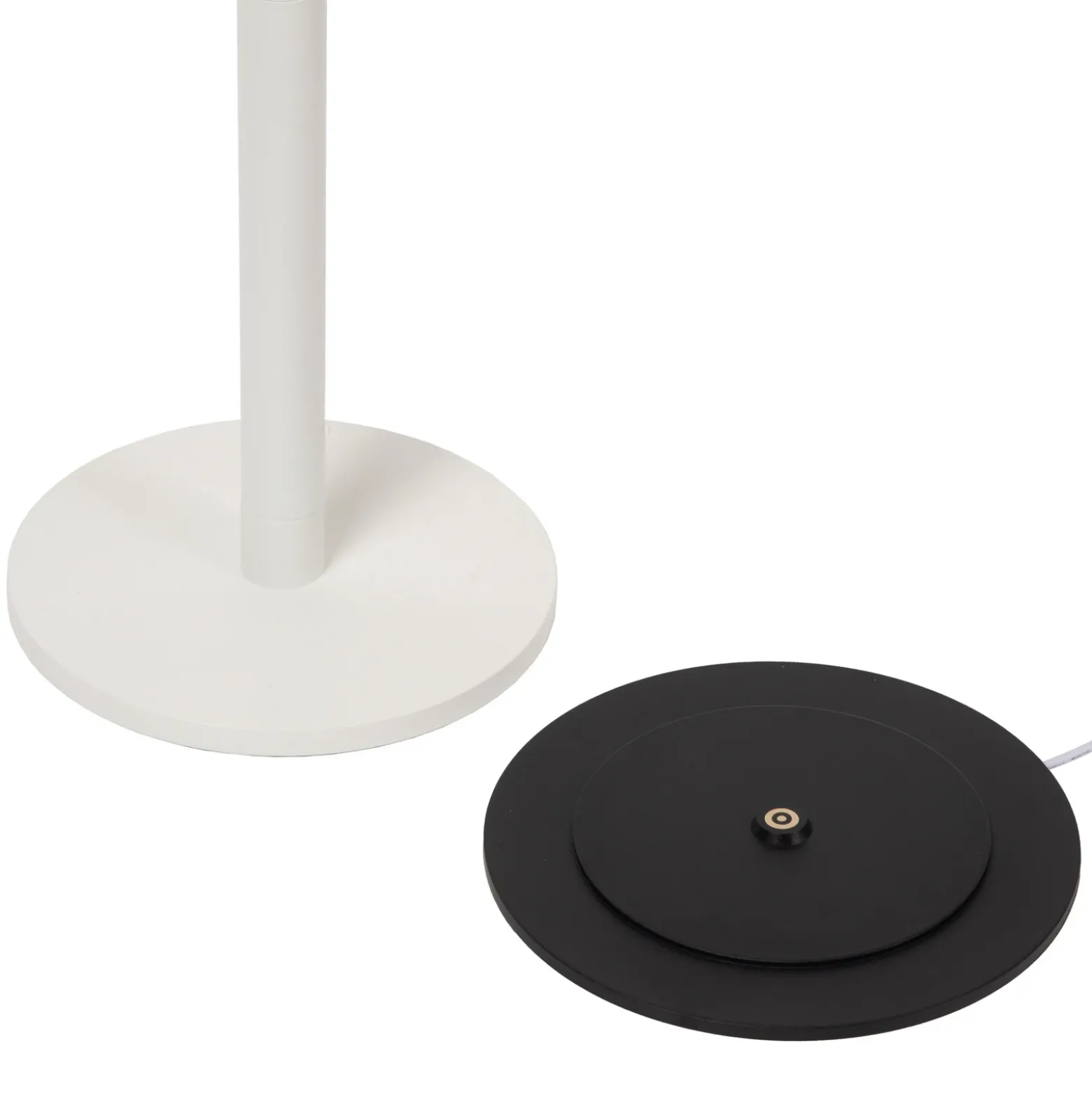 Lámpara de pie LED recargable Antrim, blanca, 1 luz, IP54, atenuable