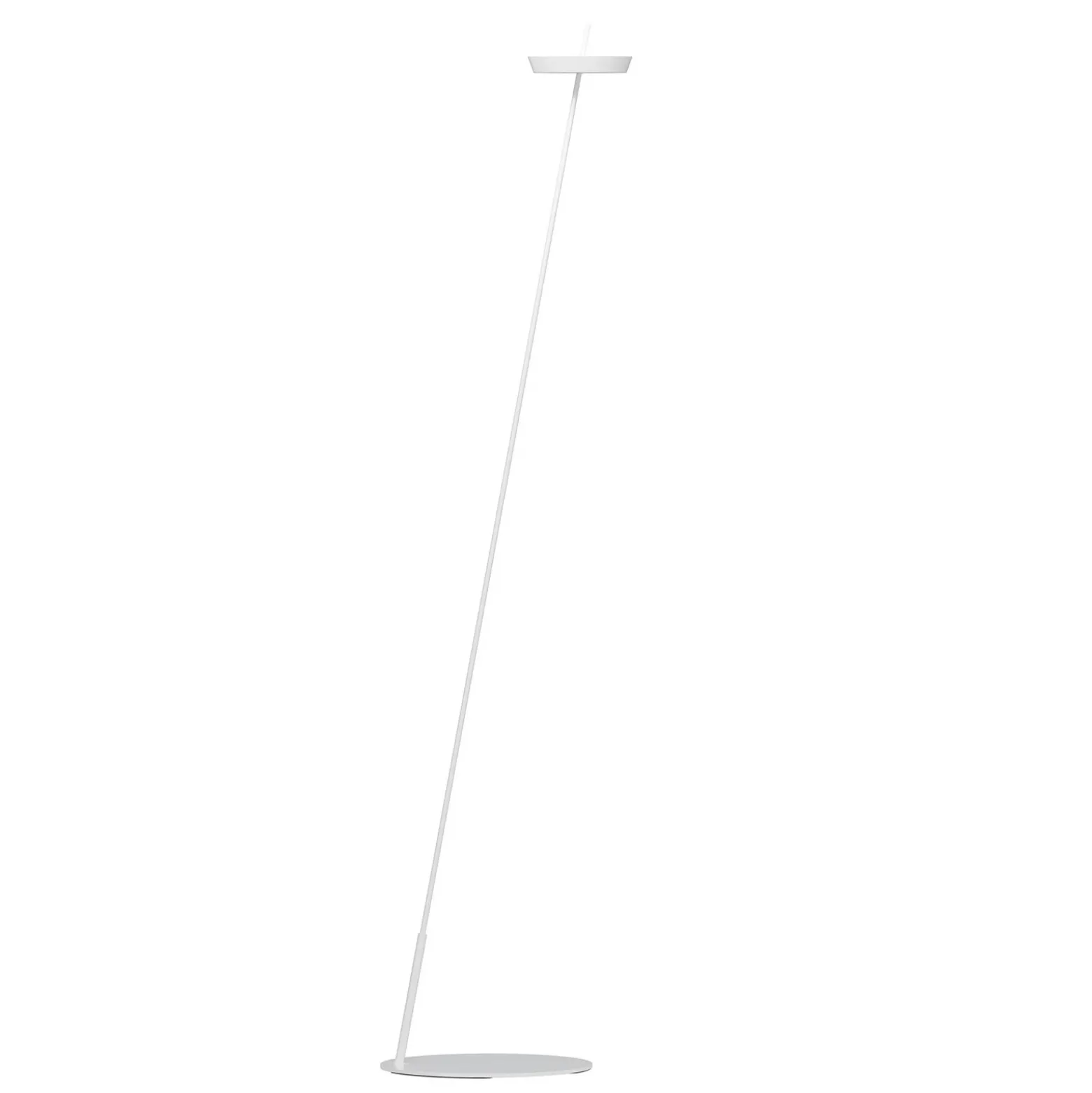 Lámpara de pie LED recargable Mahina, blanca, altura 130 cm, metal, CCT