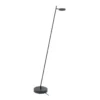 Lámpara de pie LED recargable Round Move, 1 luz negra 142 cm CCT atenuable
