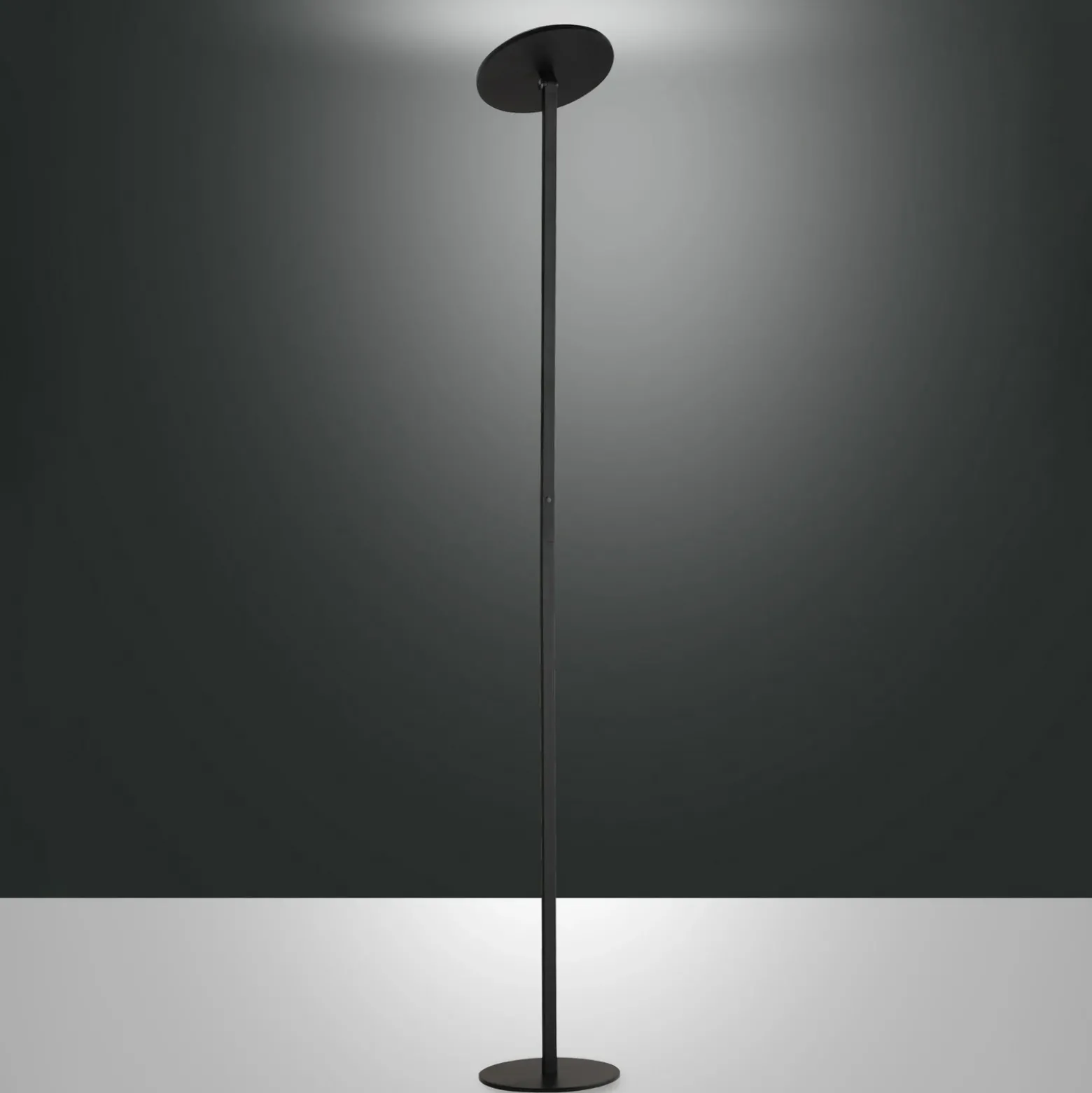 Lámpara de pie LED Regina, negra, CCT, atenuable, altura 180 cm