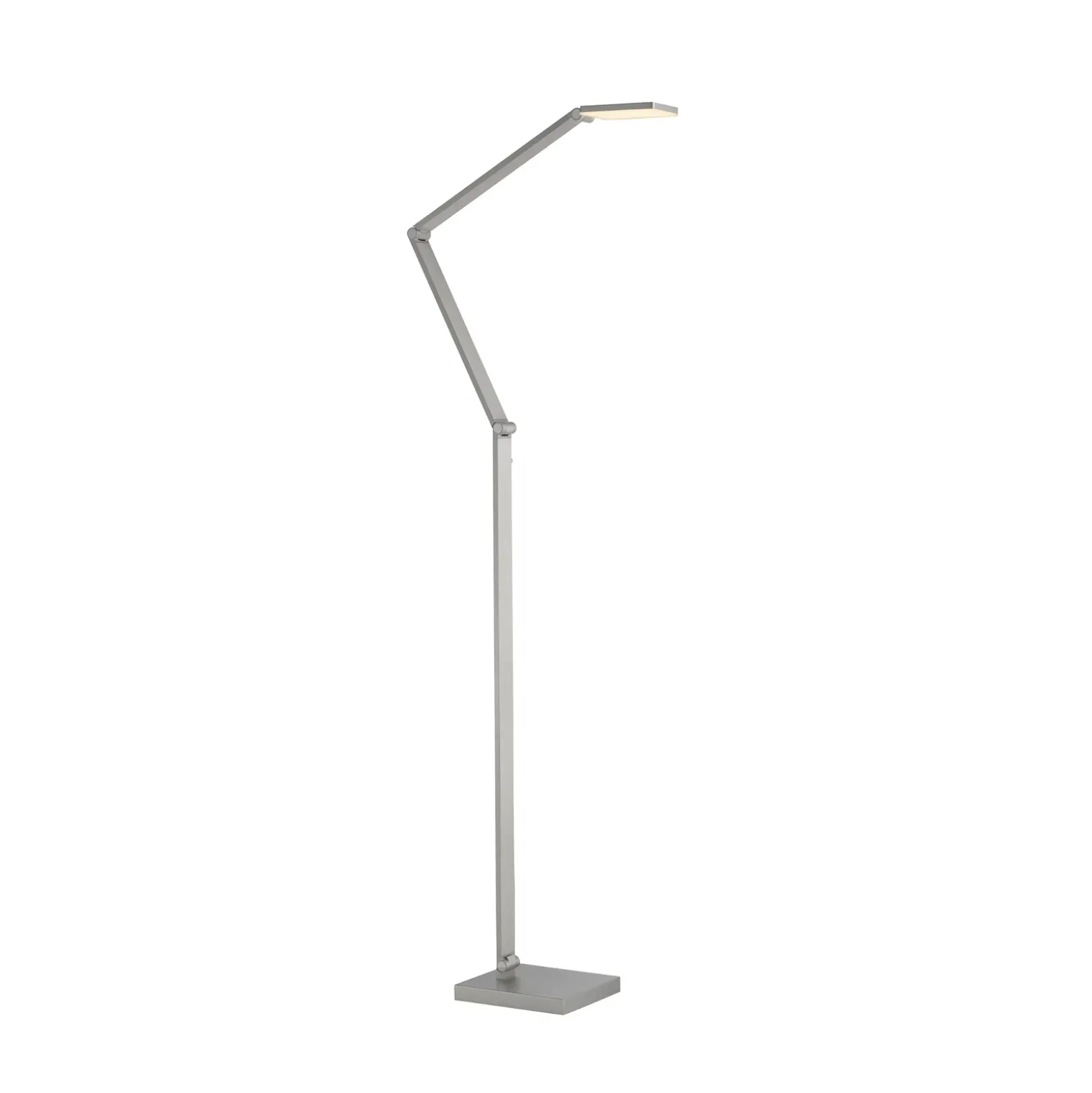 Lámpara de pie LED SAMSKY, acero, altura 161 cm, regulador táctil metálico
