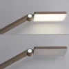 Lámpara de pie LED SAMSKY, color bronce, altura 161 cm, regulador táctil