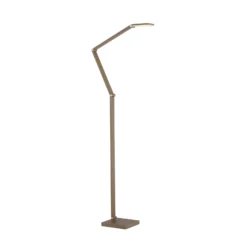 Lámpara de pie LED SAMSKY, color bronce, altura 161 cm, regulador táctil