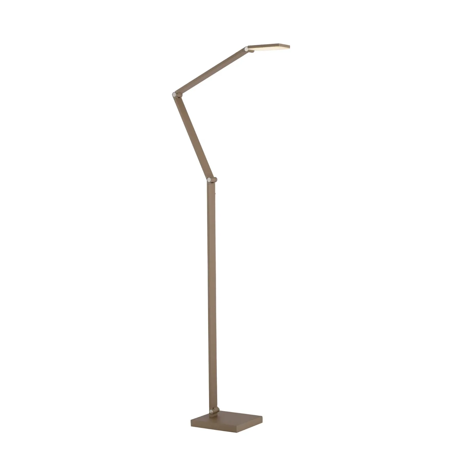 Lámpara de pie LED SAMSKY, color bronce, altura 161 cm, regulador táctil