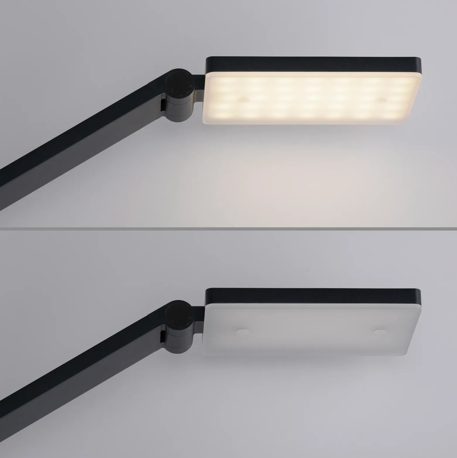 Lámpara de pie LED SAMSKY, gris, altura 161 cm, metal, regulador táctil