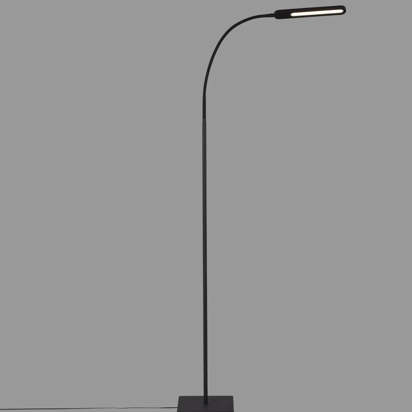 Lámpara de pie LED Servo, atenuable, CCT, negro
