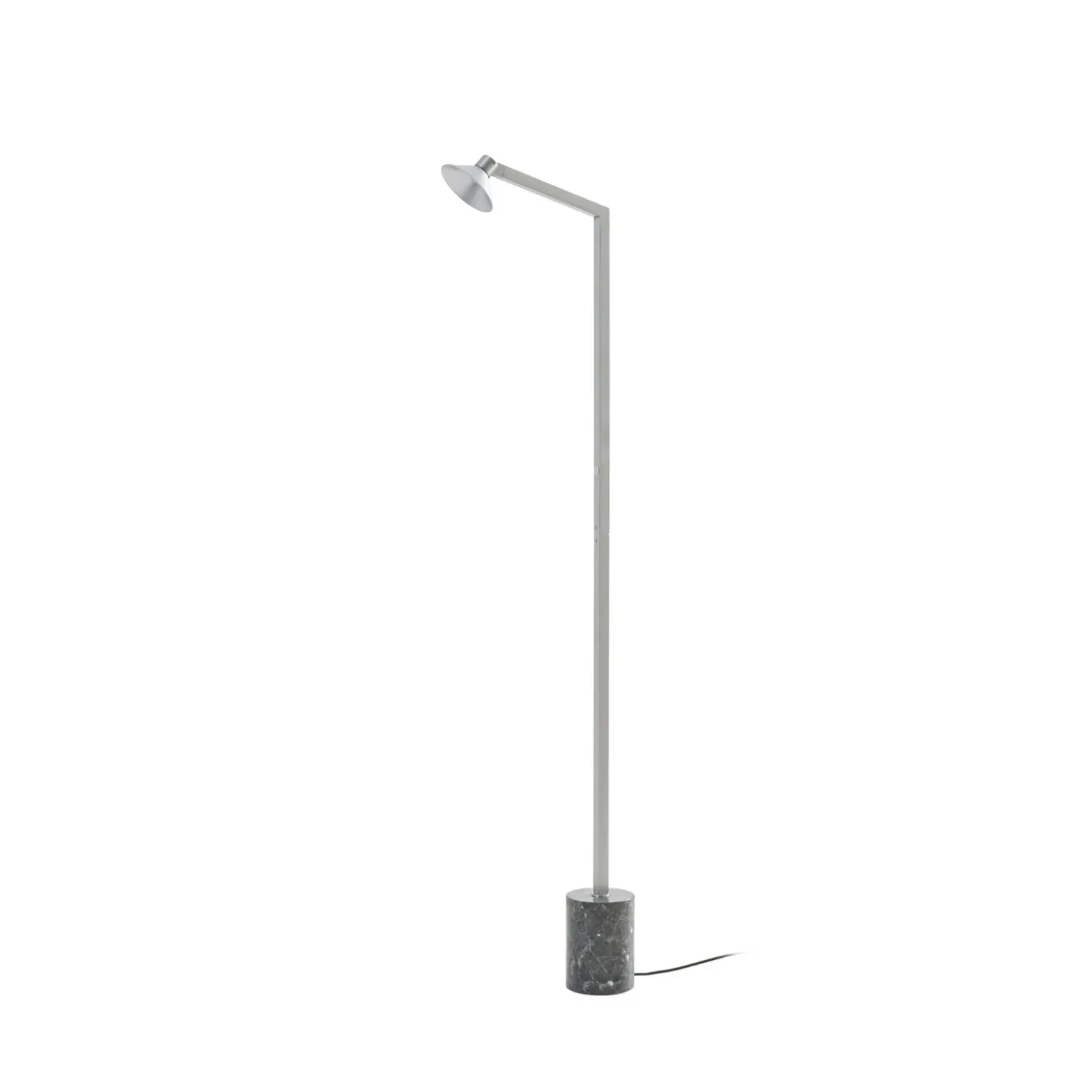 Lámpara de pie LED Steve de Lucande, aluminio, 130 cm, atenuable