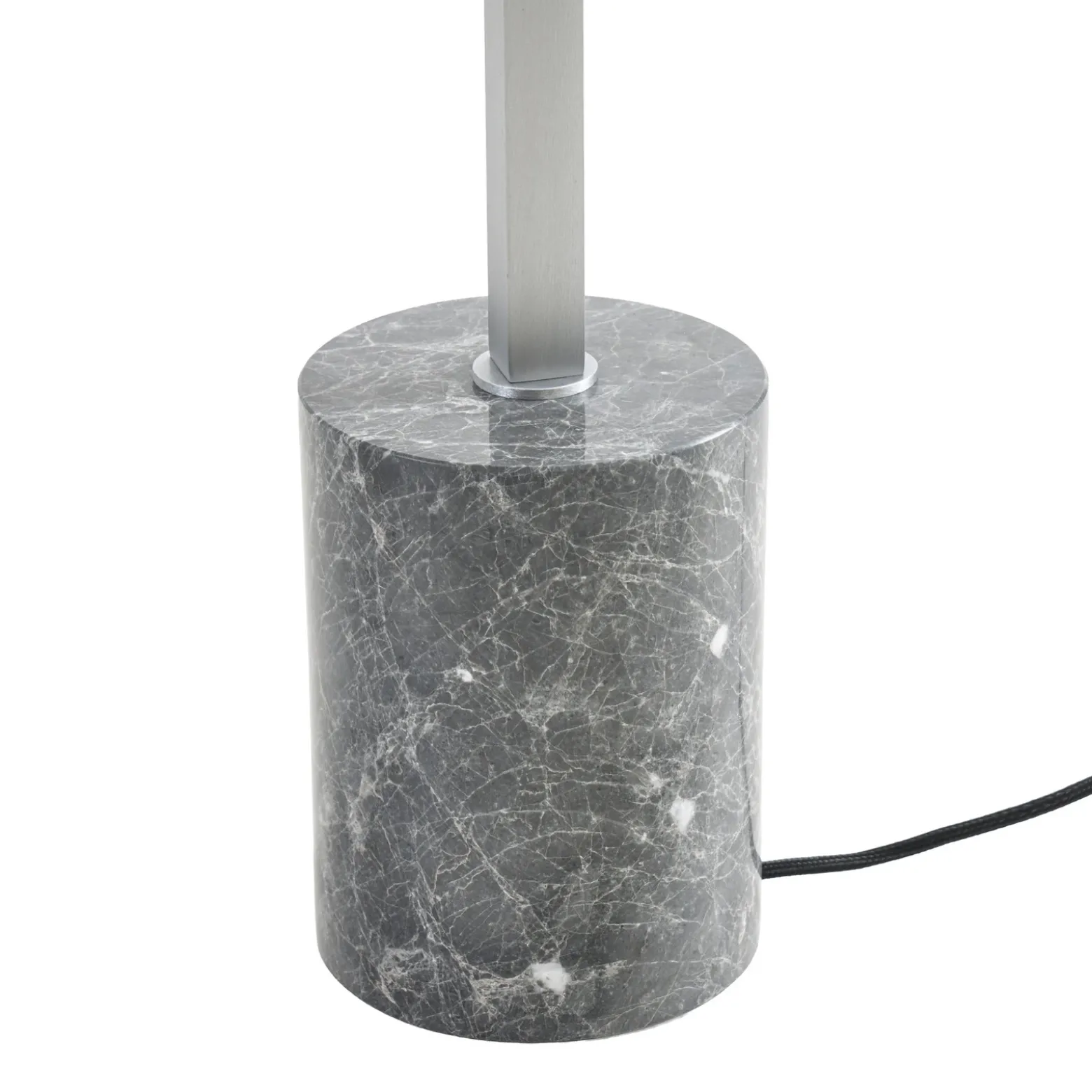 Lámpara de pie LED Steve de Lucande, aluminio, 130 cm, atenuable