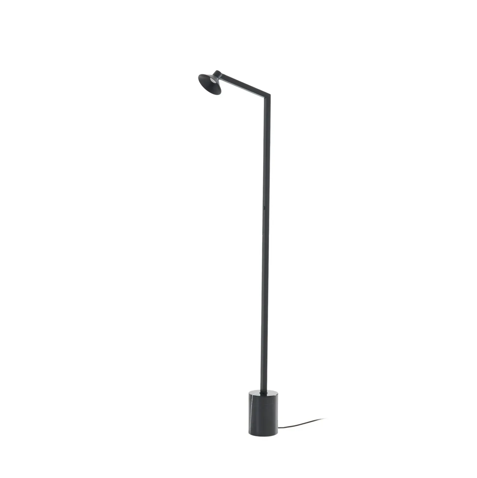Lámpara de pie LED Steve de Lucande, negra, 130 cm, atenuable