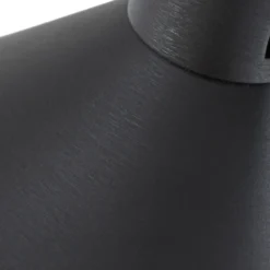 Lámpara de pie LED Steve de Lucande, negra, 130 cm, atenuable