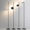 lámpara de pie LED Stilnovo Kimia, negra
