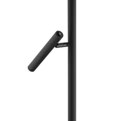 Lámpara de pie LED Streak 2 luces atenuador, negro