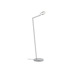 Lámpara de pie LED Tessa-S, níquel mate, CCT, control gestual