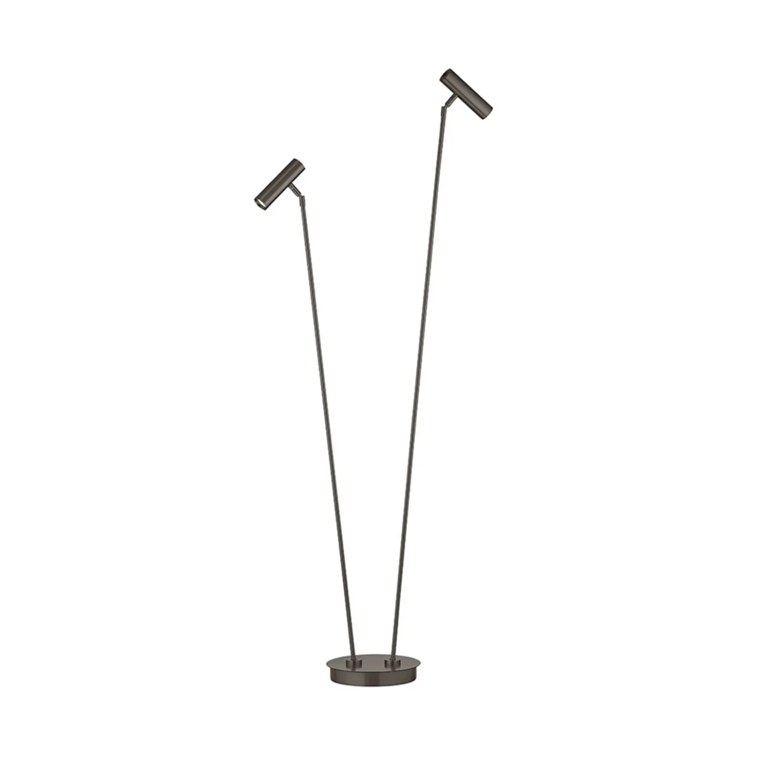 Lámpara de pie LED Tom Pro color bronce, 137 cm, metal, 2 luces, CCT