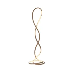 Lámpara de pie LED Twist de Paul Neuhaus, color arena, altura 143 cm
