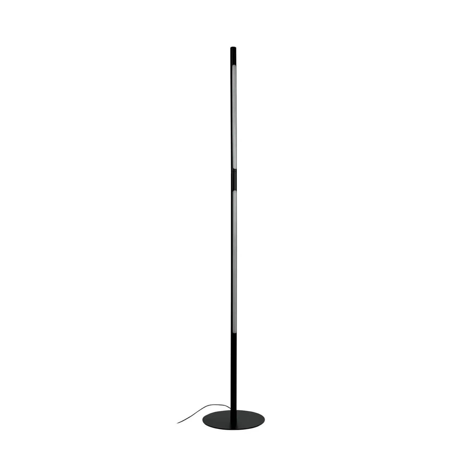 Lámpara de pie LED Vagner de Dyberg Larsen, negro, altura 150 cm