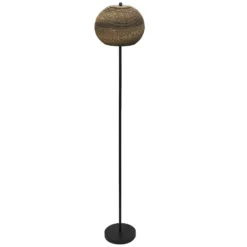 Lámpara de pie LEDVANCE «Ball», altura 116 cm, marrón, cartón ondulado, E27