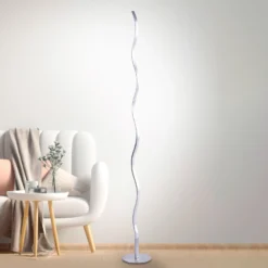 Lámpara de pie LED Wav 3.000K 120cm acero