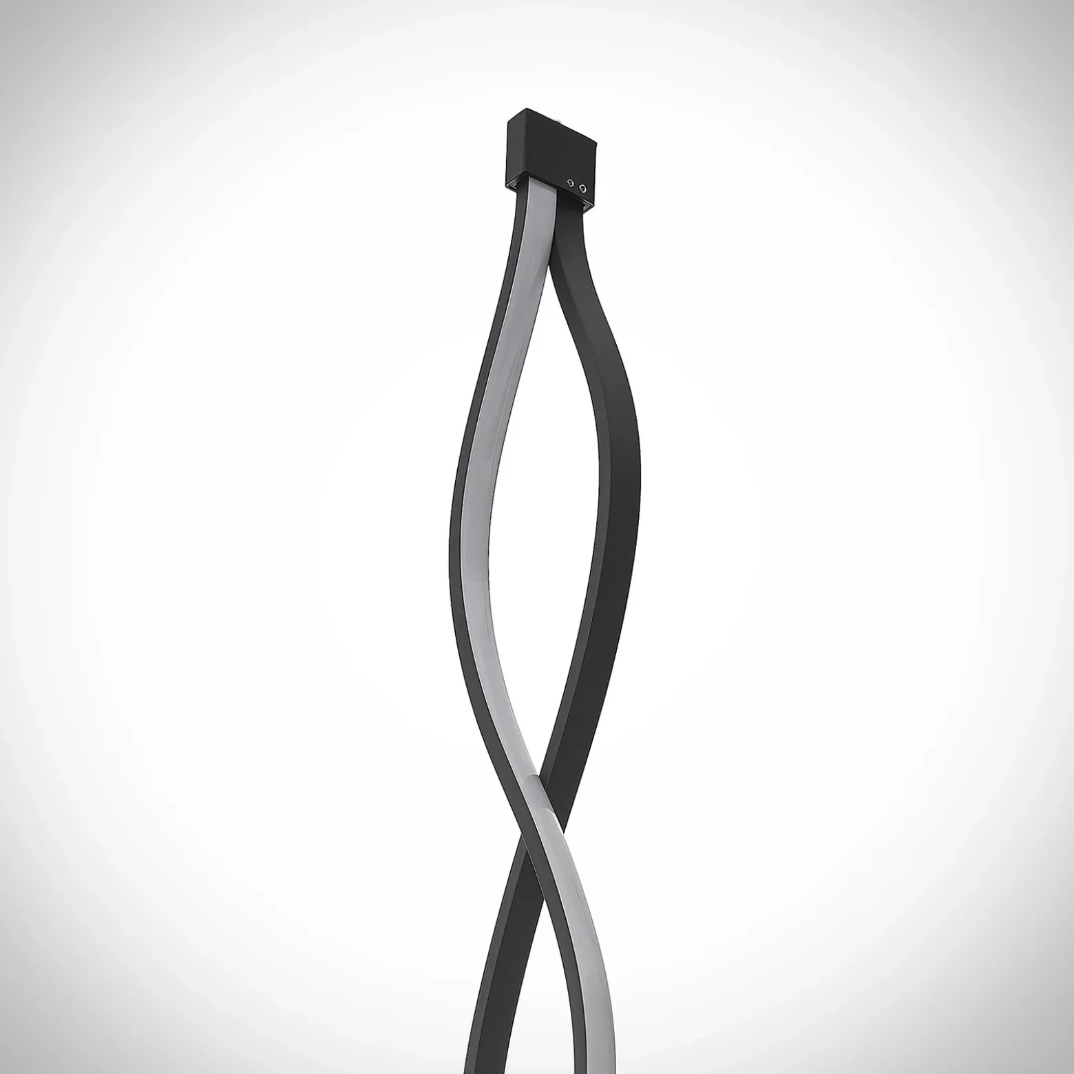 Lámpara de pie LED Welina de Lindby, negra, 150 cm, atenuable