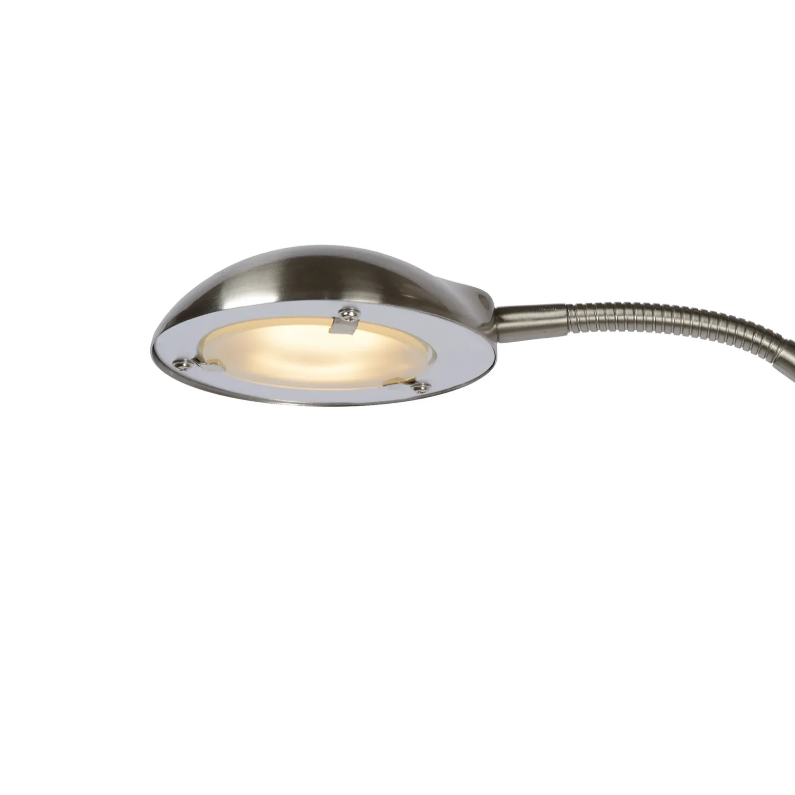 Lámpara de pie LED ZENITH, cromada, 2 luces. Altura: 180 cm. Metal atenuable
