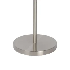 Lámpara de pie LED ZENITH, cromada, 2 luces. Altura: 180 cm. Metal atenuable