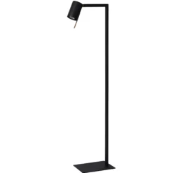 Lámpara de pie Lesley, negra, altura 130 cm, metal