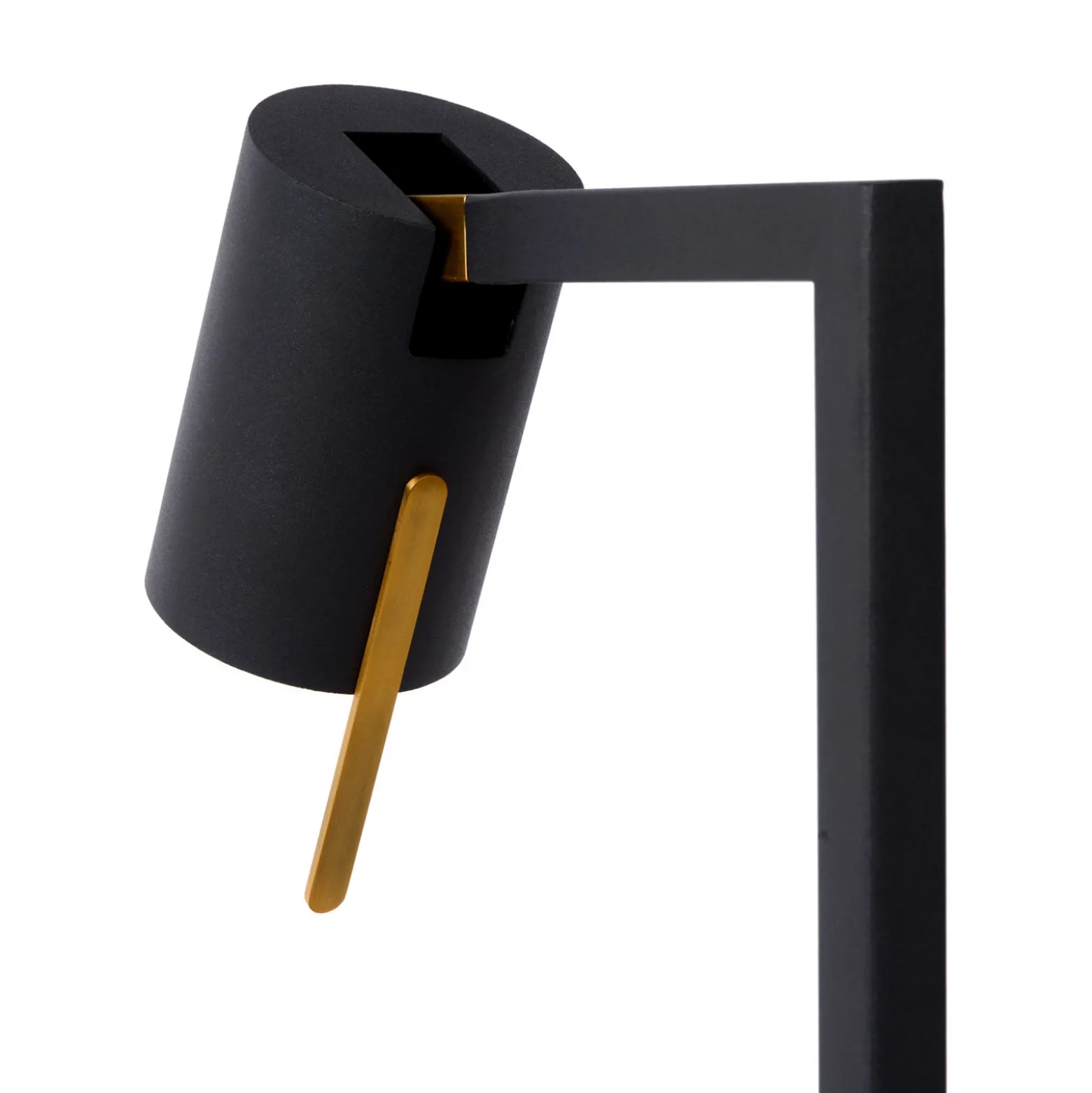 Lámpara de pie Lesley, negra, altura 130 cm, metal