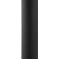 Lámpara de pie Lindby Braccio, gris/negro, cristal, 5 luces, 204,5 cm