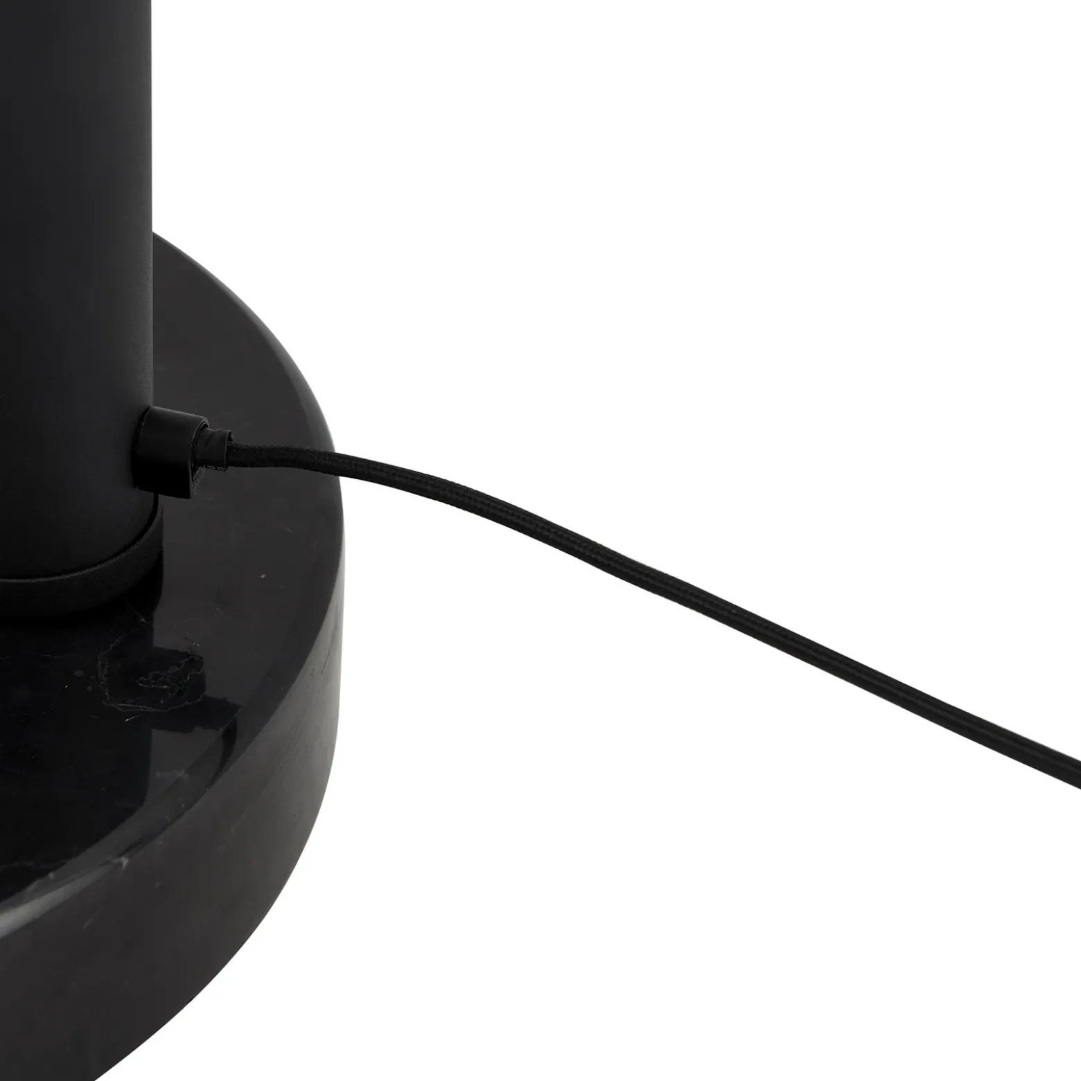 Lámpara de pie Lindby Braccio, gris/negro, cristal, 5 luces, 204,5 cm