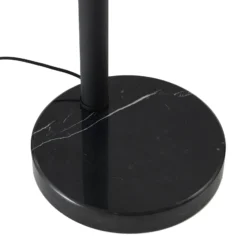 Lámpara de pie Lindby Braccio, gris/negro, cristal, 5 luces, 204,5 cm