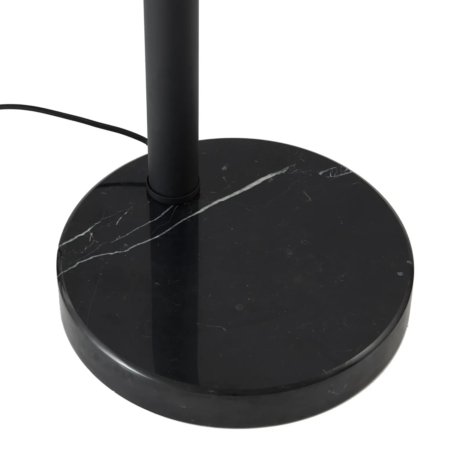 Lámpara de pie Lindby Braccio, gris/negro, cristal, 5 luces, 204,5 cm