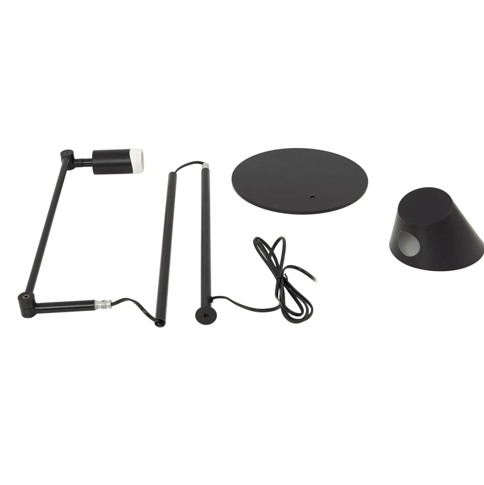 Lámpara de pie Lindby Corali, negra, metal, altura 176,5cm