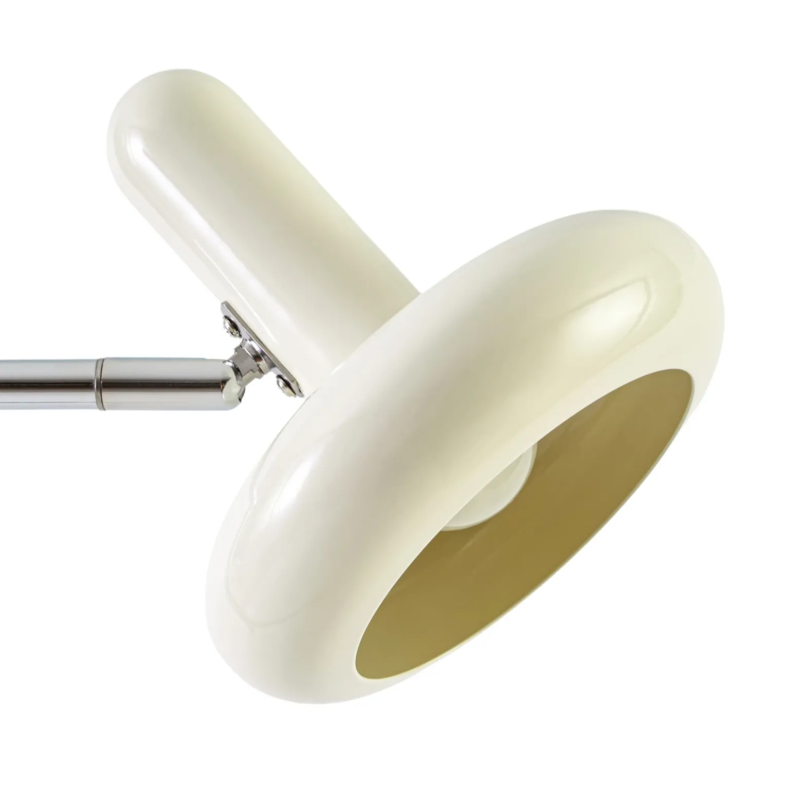 Lámpara de pie Lindby Dylan, 2 luces, cromada/beige, 150 cm, E14