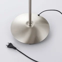 Lámpara de pie Lindby Gwendolin, 160 cm, cristal, E14, regulable