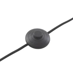 Lámpara de pie Lindby Herry, negra, madera, trípode, 153 cm