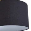 Lámpara de pie Lindby Hillary, negro/oro, mármol, 153cm