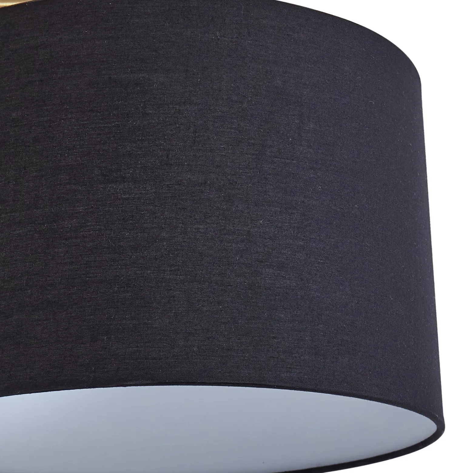 Lámpara de pie Lindby Hillary, negro/oro, mármol, 153cm