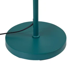 Lámpara de pie Lindby Isara, verde, 165 cm, 2 luces, metal, E27