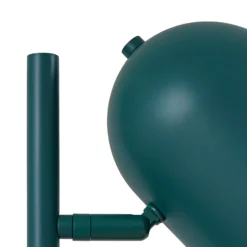Lámpara de pie Lindby Isara, verde, 165 cm, 2 luces, metal, E27