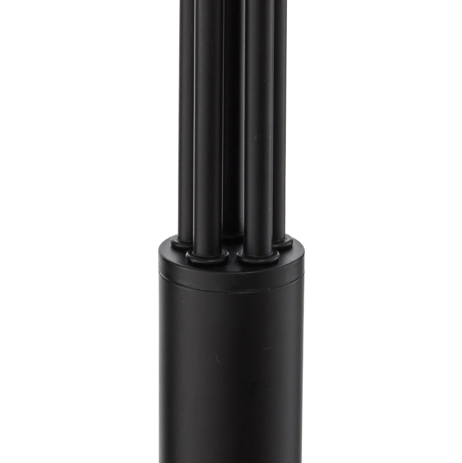 Lámpara de pie Lindby Jewa, negra, metal, 5 luces, E14