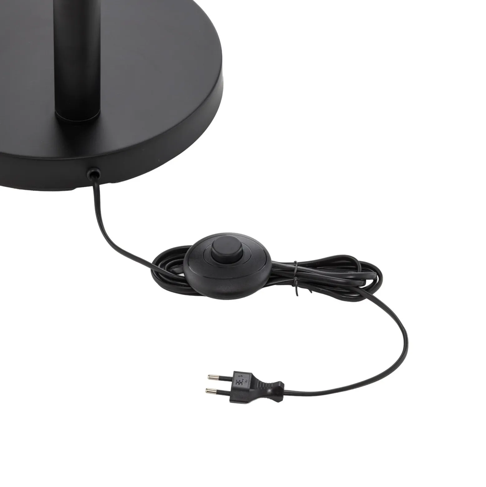 Lámpara de pie Lindby Jewa, negra, metal, 5 luces, E14