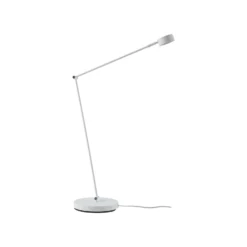 Lámpara de pie Lindby Jyla, 88 cm, blanco mate, GX53, flexible