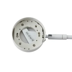 Lámpara de pie Lindby Jyla, 88 cm, blanco mate, GX53, flexible