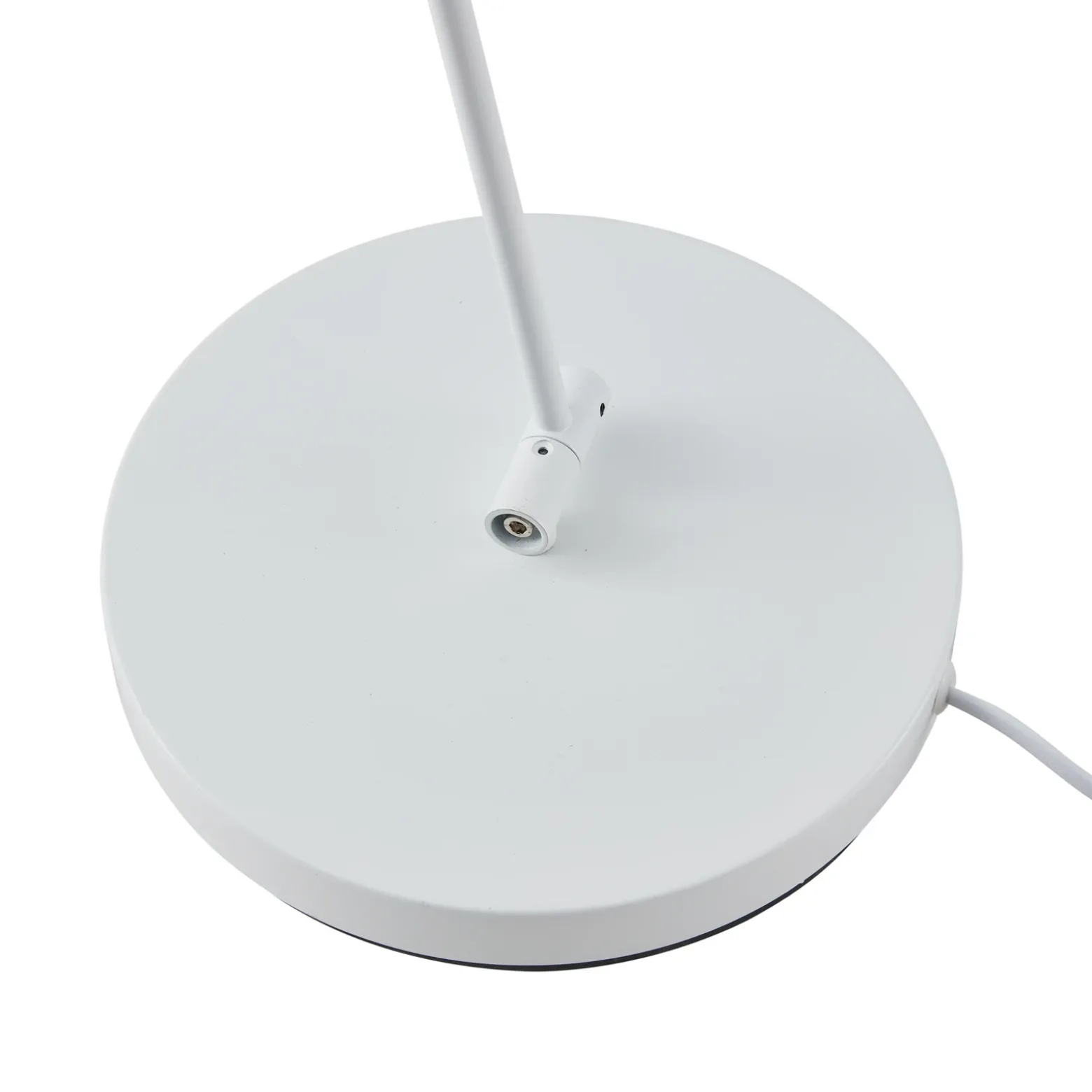 Lámpara de pie Lindby Jyla, 88 cm, blanco mate, GX53, flexible
