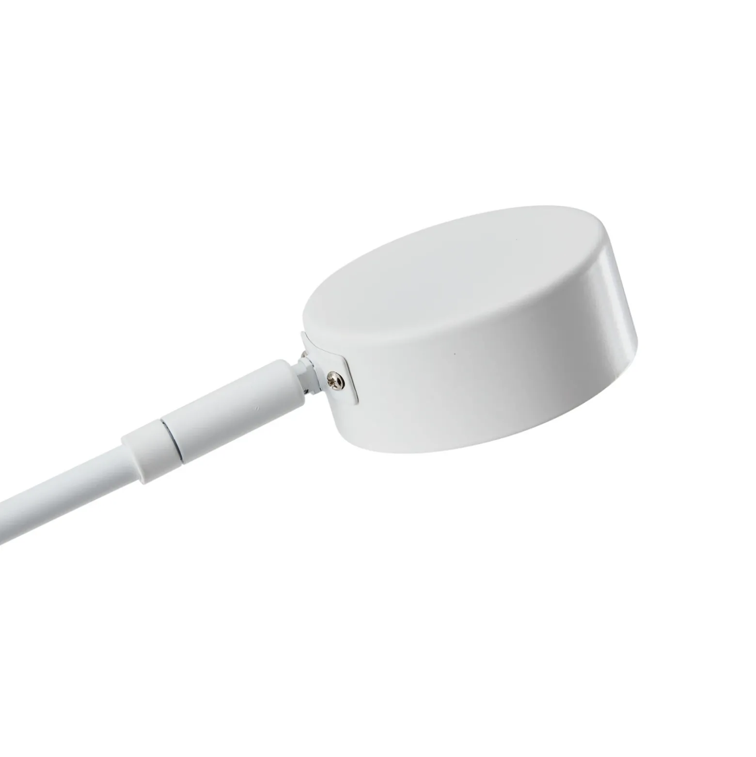 Lámpara de pie Lindby Jyla, 88 cm, blanco mate, GX53, flexible