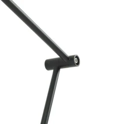 Lámpara de pie Lindby Jyla, 88 cm, negro mate, GX53, flexible