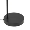 Lámpara de pie Lindby Kaida, negra, metal