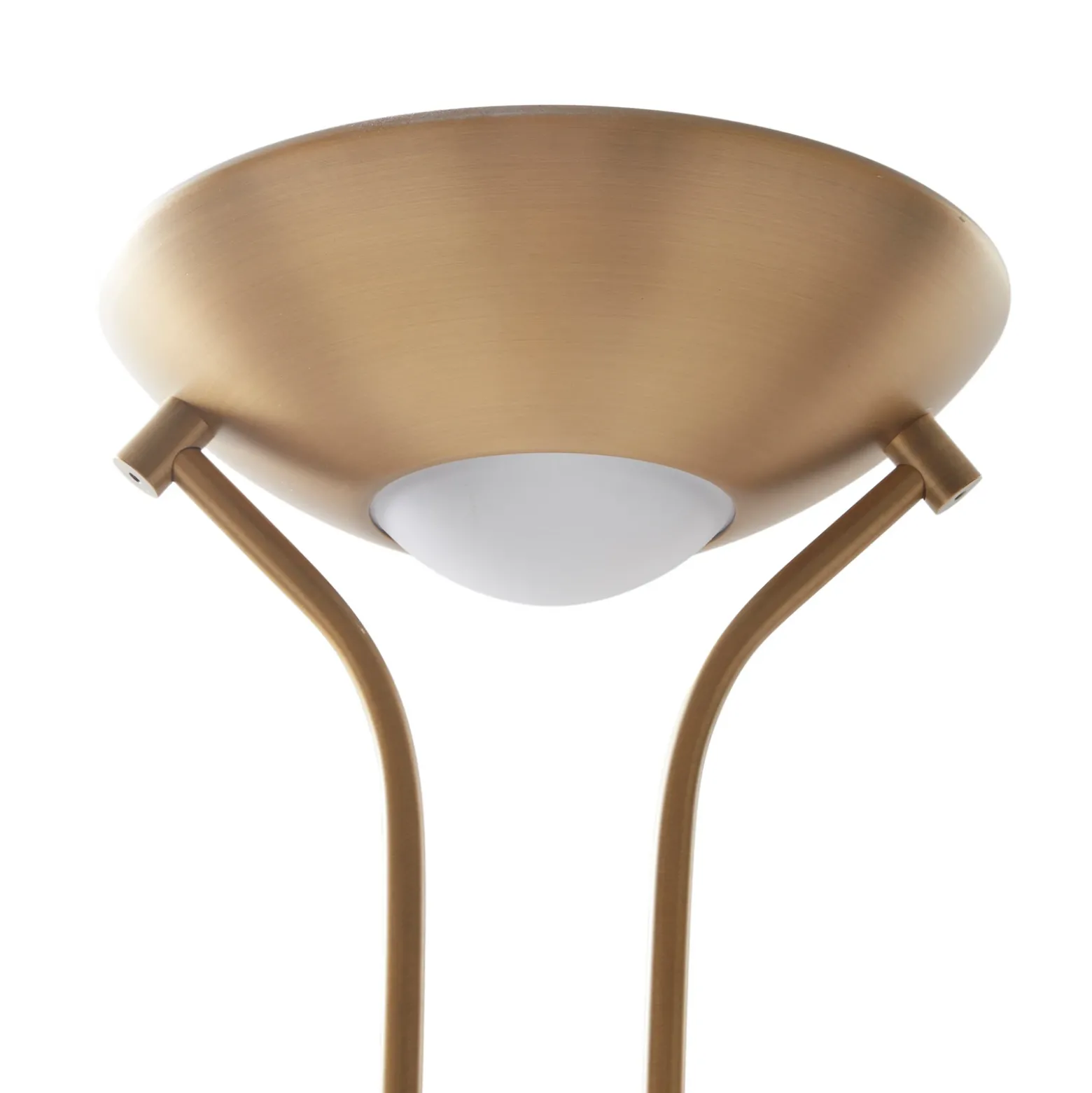 Lámpara de pie Lindby LED Josefin, bronce, brazo de lectura LED, atenuable