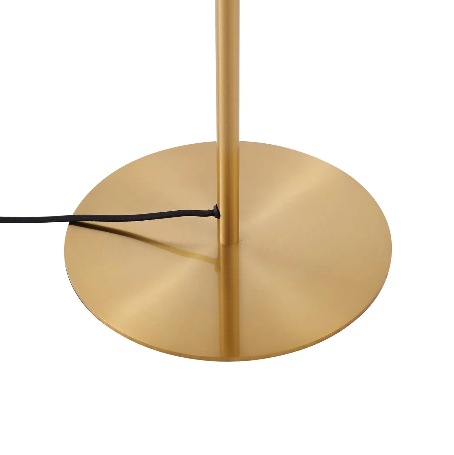 Lámpara de pie Lindby Lelia, ámbar, cristal, metal, 150 cm