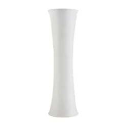 Lámpara de pie Lindby Liana, altura 123 cm, blanca, textil